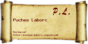 Puches Laborc névjegykártya